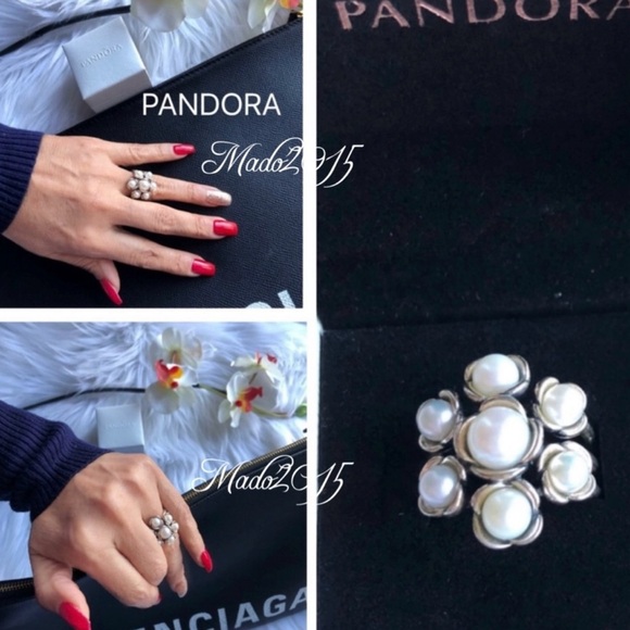 NIB PANDORA Ring New in Box White freshwater pearls
Size: 54/7 - Picture 3 of 12